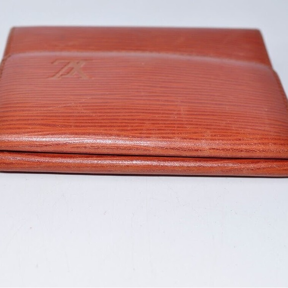 Louis Vuitton LV Epi Compact Tri-Fold Wallet Leather Used Authentic - Picture 9 of 9